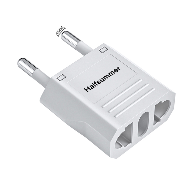 Halfsummer 5 power plug adapters Power socket adapters 4.0/4.8MM travel adapter Mobile phone charging replacement